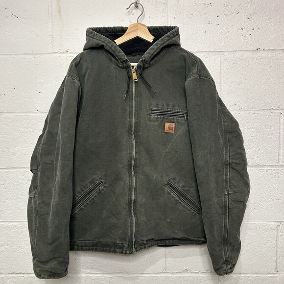 Carhartt Hooded Detroit Jacket “Moss Green” J141 MOS